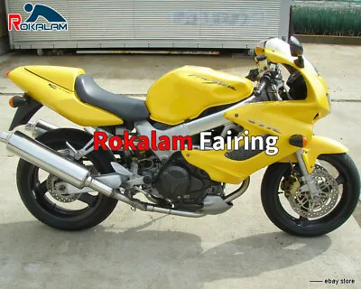 For VTR1000F 1997-2005 VTR 1000F Yellow Aftermarket Motorcycle Fairing Kit • $429