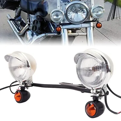 Motorcycle Passing  Turn Signal Light Bar For Yamaha V Star 650 950  1300 XV • $69.99