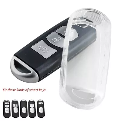 Transparent Clear Key Fob Cover Case Holder For Mazda CX-3 CX-5 CX-9 • $19.63