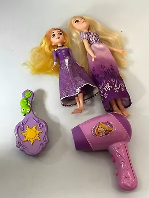 £4.16 • Buy Bundle X4 Pieces 2X Rapunzel Dolls Disney & Hair Toy Accessories Purple Set #LH