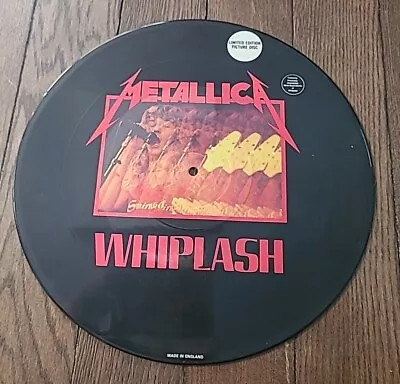 Metallica - Whiplash - Limited Edition Picture Disc Single - Uk Issue - Vg++ • £16