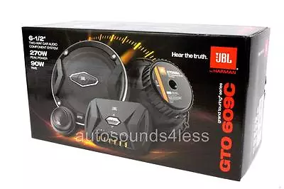 JBL GTO 609C 270 Watts 6.5  2-Way Car Component Speaker System 6-1/2  W Tweeters • $99.90