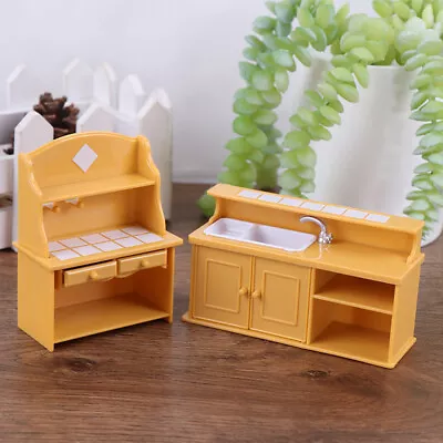 1/12 Dollhouse Miniature Plastic Kitchen Furniture Dolls House AccessoriesB.$4 • $7.14