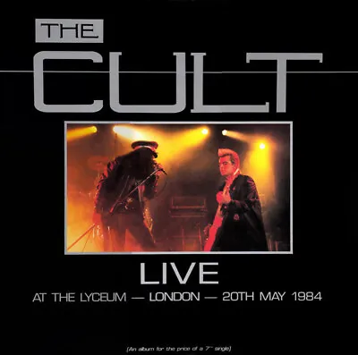 THE CULT ~ Live At The Lyceum London 1984 ~ Rare 1984 Canadian 8-track Vinyl LP • £39.99