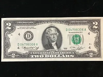 Rare United States Of America Uncirculated $2 Dollar Bill From 1976 Nice Crisp  • £4.95