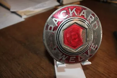 Original Packard Twelve Enamel Emblem 1933-1939 Hubcap For Restoration. • $17.50