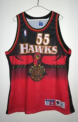 Authentic Champion Atlanta Hawks Dikembe Mutombo Road Jersey 48 XL • $1299.99