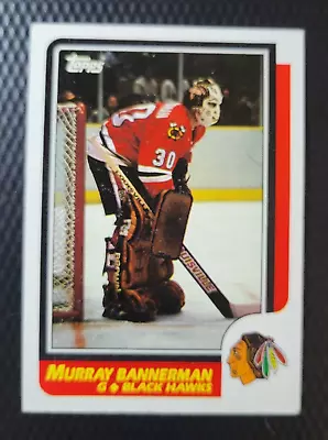 1986-87 Topps MURRAY BANNERMAN Chicago Blackhawks Hockey NHL Card #180 • $2.55