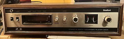 Vintage Bradford 8 Track Tape Recorder - Model 53736- Powers On - Eight Track • $79.99