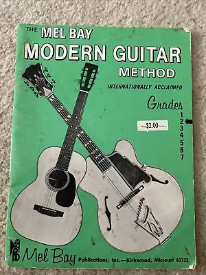 The Mel Bay Modern Guitar Method Grade 2- 1949 - Sheet Music Book FREE SHIPPING • $9.99