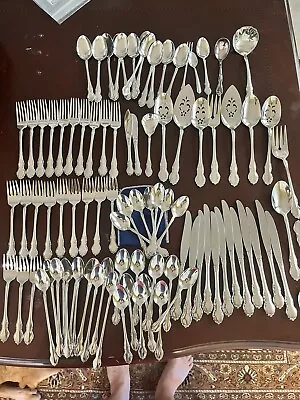 Vintage Community Silver Plate Silverware Flatware Lot Set Knives Spoons Forks • $25