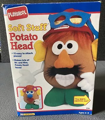 Vintage 1991 Playskool Soft Stuff MR POTATO HEAD Stuffed Animal Plush Toy W Box • $27.95