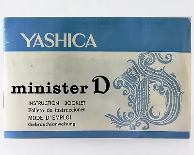 Yashica Minister D D Instructions User Instructions • £33.32