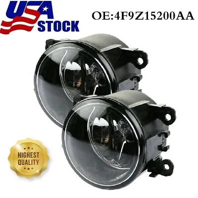 Complete Clear Lens Fog Light Kit W/ Bezel Covers Wirings For 13-16 Ford Fusion✔ • $31.56