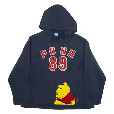 DISNEY Winnie The Pooh Hoodie Blue Pullover Girls M • £13.99