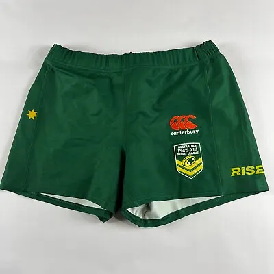 Australia Jillaroos PM's 13 Rugby League Player Issue Match Shorts Womens 10 W30 • £31.25