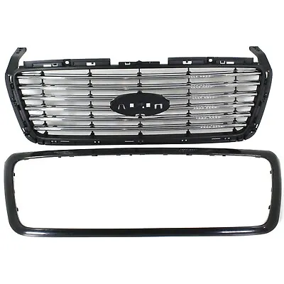 Grille For 2006-2008 Ford F-150 Black Shell W/ Chrome Insert Plastic • $286.71