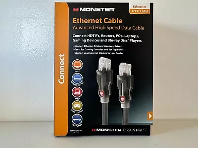 Monster Cable Advanced High Speed CAT6 + CAT 6 + Ethernet Cable - 12' (3.66m) • $7.99