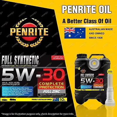 Penrite Full Synthetic 5W-30 Premium Non Friction Modified Engine Oil 10L • $142.83