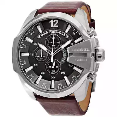 Diesel Mega Chief Chronograph Grey Dial Men's Watch DZ4290 • $130.82