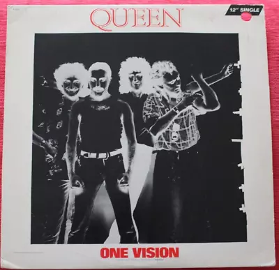 Queen - One Vision (Rare 2 TRK 12  USA PROMO Vinyl Single) EX COND • £5