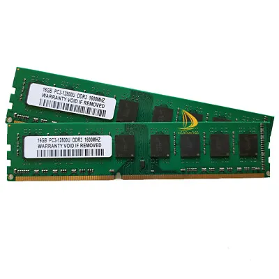 £41.99 • Buy 32GB New 2x 16GB 2Rx4 PC3-12800 DDR3 1600 MHz Desktop Memory RAM Only For AMD $%