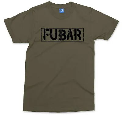 FUBAR T-shirt Military Men's Army Veteran Vet Tee Retro Style Funny Soldier Top • £12.99