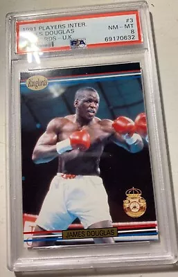 1991 Ringlords Printed In The UK Buster Douglas #3 PSA 8 MINT • $40