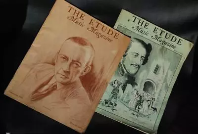 Lot Of 2 Vintage THE ETUDE Presser Musical Magazine Both 1935 Rachmaninoff  M14 • $18.79