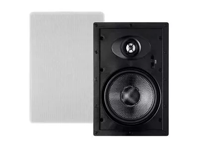 Monoprice Alpha 2-Way In-Wall Speakers - 6.5in (Pair) With Magnetic Grille • $99.99