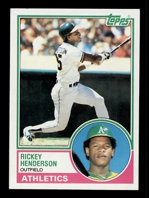 1983 Topps #180 Rickey Henderson Oakland A's Hof • $0.99