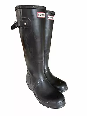 Hunter Wellies Original Black Wellington Boots UK Size 9 • £12.50