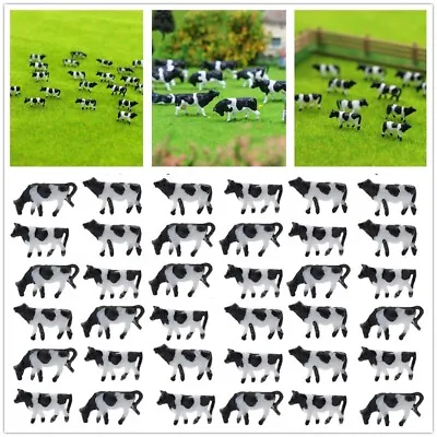 30Pcs N-Scale Cows Model 1:150 Model Railway Painted Farm Animals Model Scene AU • $9.58