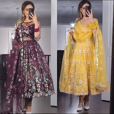 £51.59 • Buy Designer Wedding Party Wear Salwar Kameez New Bollywood Pakistani Dress Indian