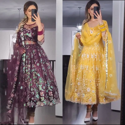 £51.59 • Buy Designer Wedding Party Wear Salwar Kameez New Bollywood Pakistani Dress Indian