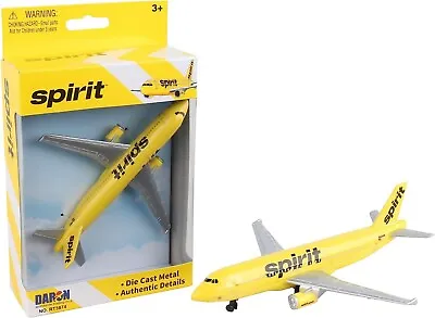 Daron Spirit Airlines Aircraft Single Plane Diecast Model # RT3874 • $16.95