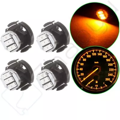 4Pcs Yellow T4 Neo Wedge 3014 SMD LED Dash HVAC Climate Control Indicator Lights • $8.99