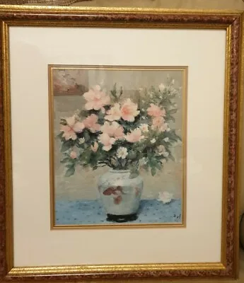 Framed Print By Marcel Dyf - D'Azalles Roses • $22.39