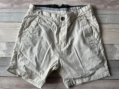 Next Size 28 Laundered Chinos Beige Shorts Holiday Summer Beach Safari Camo • £9.49