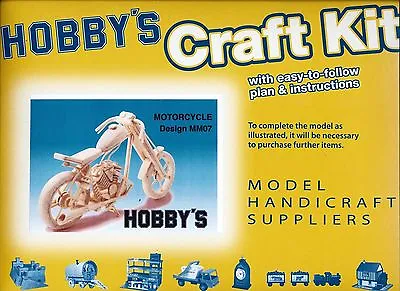 £17.95 • Buy Motorbike Matchstick Model Craft Kit By Hobby's - Motorcycle Kit
