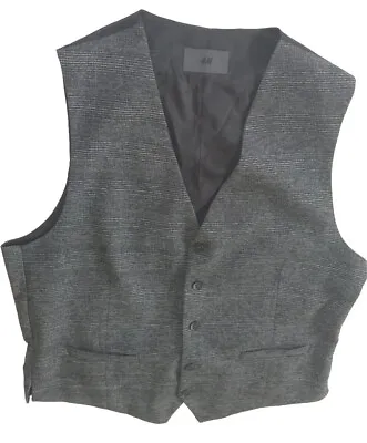 HM Men's Working Suits Vest Size 46R Polyester Black Polyester / Viscose Spandex • $25