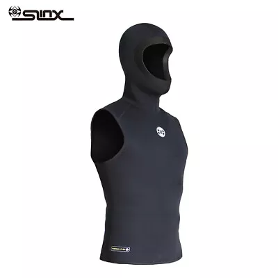 SLINX Men 3mm Hooded Warm Diving Vest Sleeveless Thermal Surfing Wetsuit • $57.99