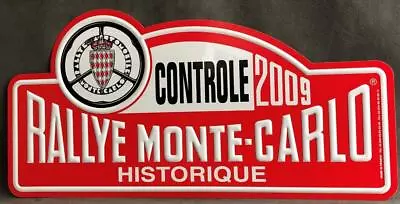 Rallye Monte Carlo Monaco WRC 2009 Historique Controle Motor Car Rally Plate • £140