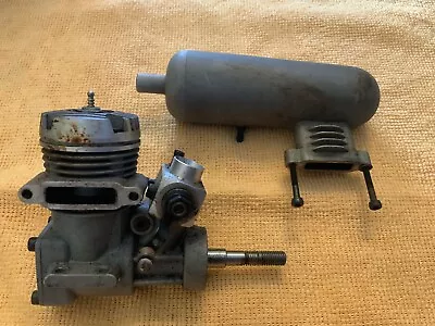 MDS 28 RC Airplane Engine Motor W/ Muffler Selling For Parts Item 7 • $35