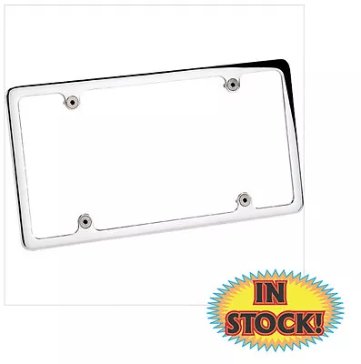 Billet Specialties 55120 - Plain License Plate Frame Without Light - Polished • $51.95
