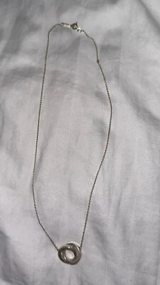 £124.46 • Buy Tiffany & Co. 1837 Interlocking Circles Pendant, 925 Sterling Silver
