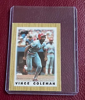 1987 Topps Major League Leaders Minis Vince Coleman #32 St. Louis Cardinals • $1.50