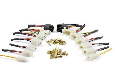 Cable / Wire Multi Plug Block Connectors 1 2 3 4 6 8 11 Way With Crimp Terminals • £3.50