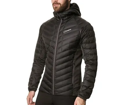 Berghaus Mens Tephra Jacket NEW Stretch Reflect Down Insulated Black S-XXL • £89.06