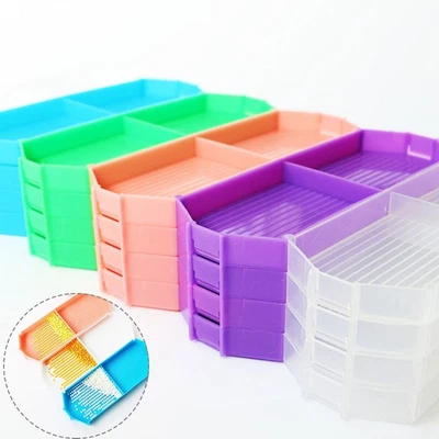 $2.81 • Buy Accessories Art Rhinestone Box Plastic Tray Diamond Painting Tool Drill Plate